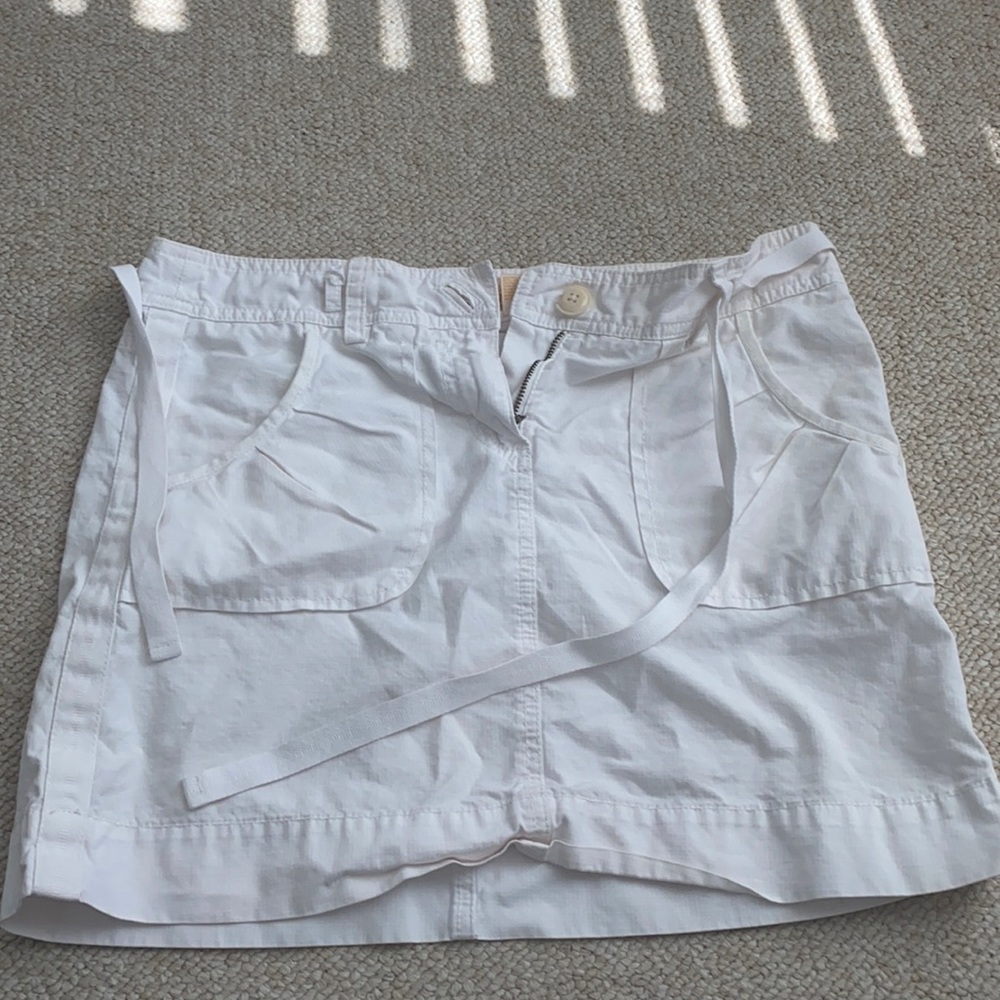 White khaki skirt